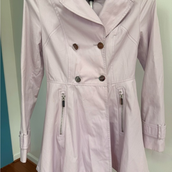 Laundry By Shelli Segal Light Purple Trench Coat - Picture 2 of 7
